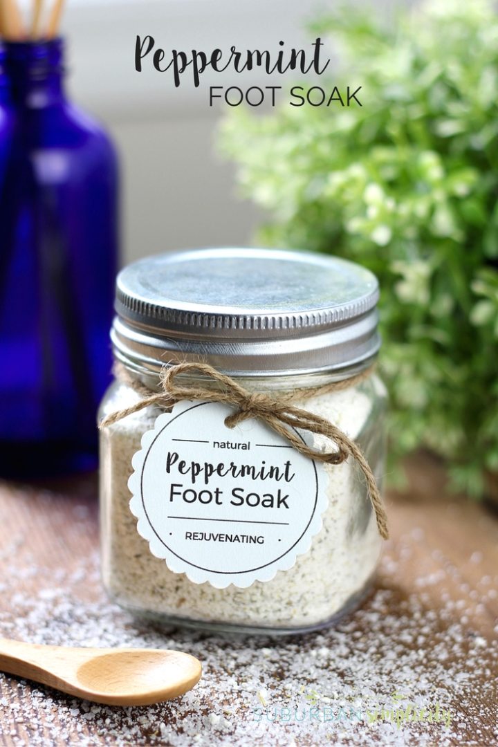 Easy Peppermint Foot Soak Diy Suburban Simplicity