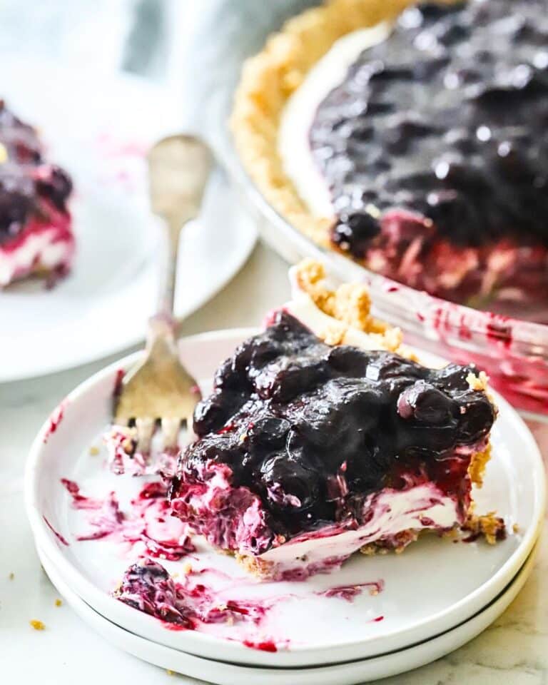 No Bake Blueberry Cream Cheese Pie Recipe Suburban Simplicity