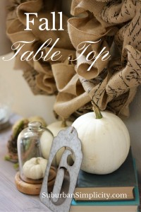 Fall Table Top Vignette