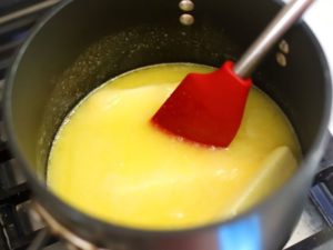 Butter in a sauce pan