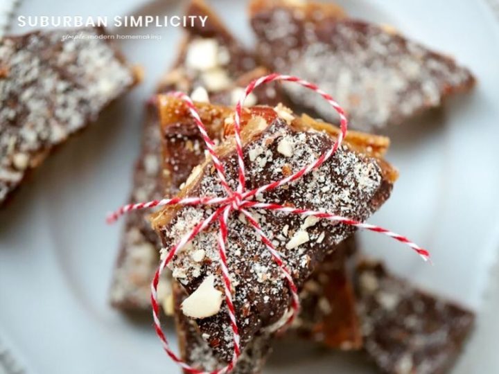 Homemade Almond Roca Recipe - Suburban Simplicity