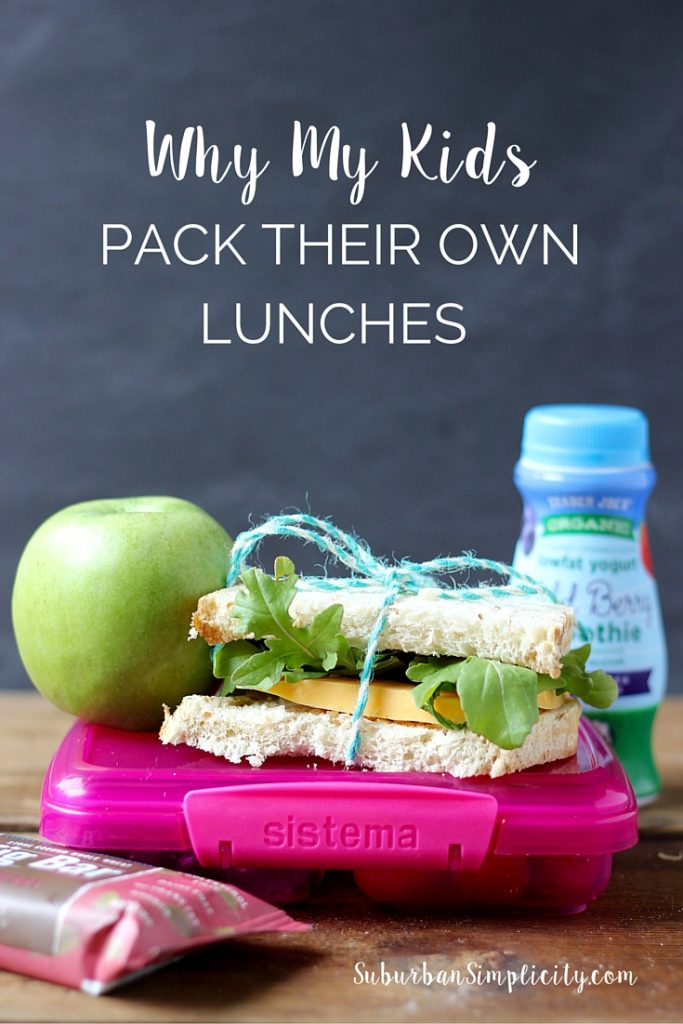 Learn Why My Kids Pack Their Own Lunches and what life skills it teaches them. Kids gain so much by giving them a little responsibility. 