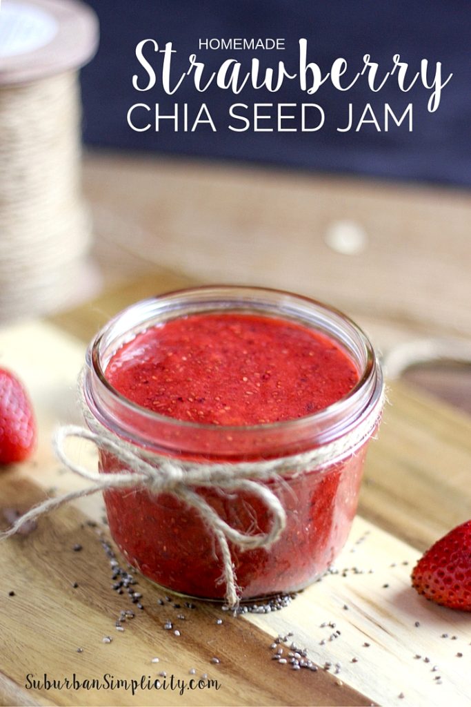 Learn how to make Strawberry Chia Seed Jam. It's easy, delicious and nutritious and only requires 4 ingredients! It's gluten free and contains no refined sugars.