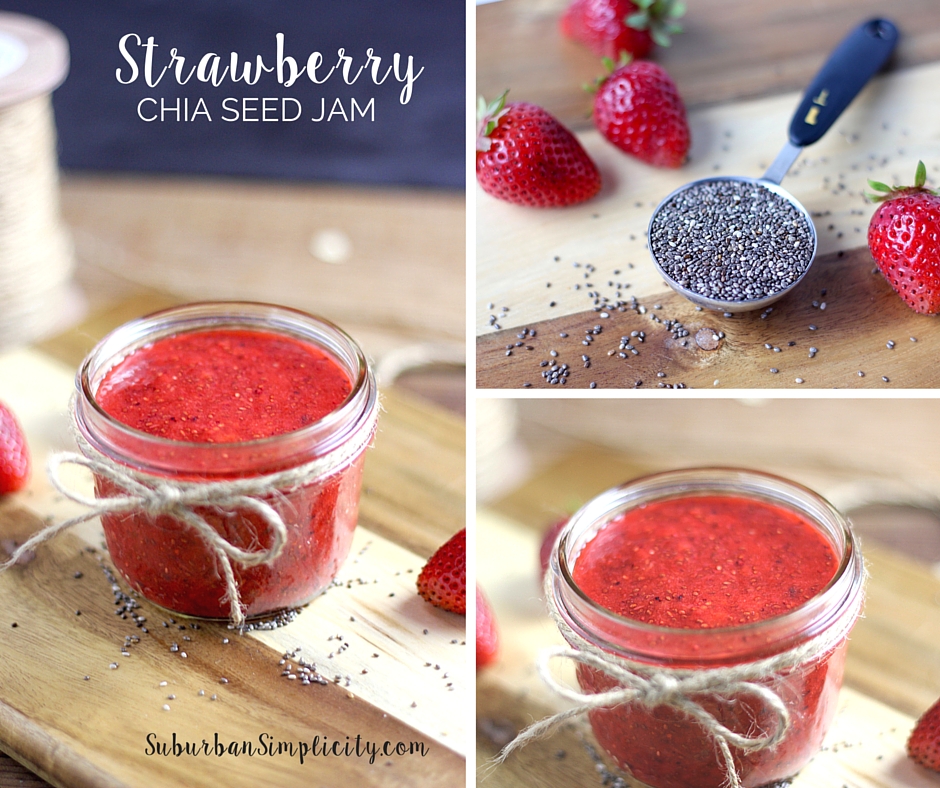 Homemade Strawberry Chia Seed Jam - Suburban Simplicity