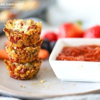 Quinoa Bites stacked and ready to eat