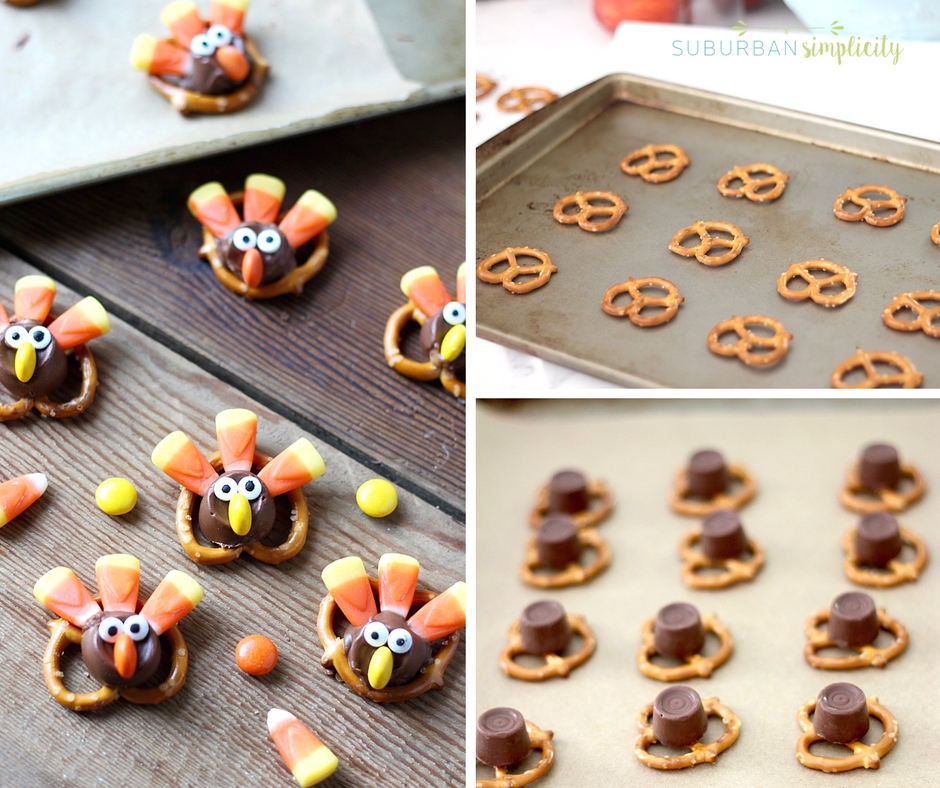 These Candy Pretzel Turkey Bites are tasty and adorable. The perfect snack idea for your Thanksgiving party or celebration!