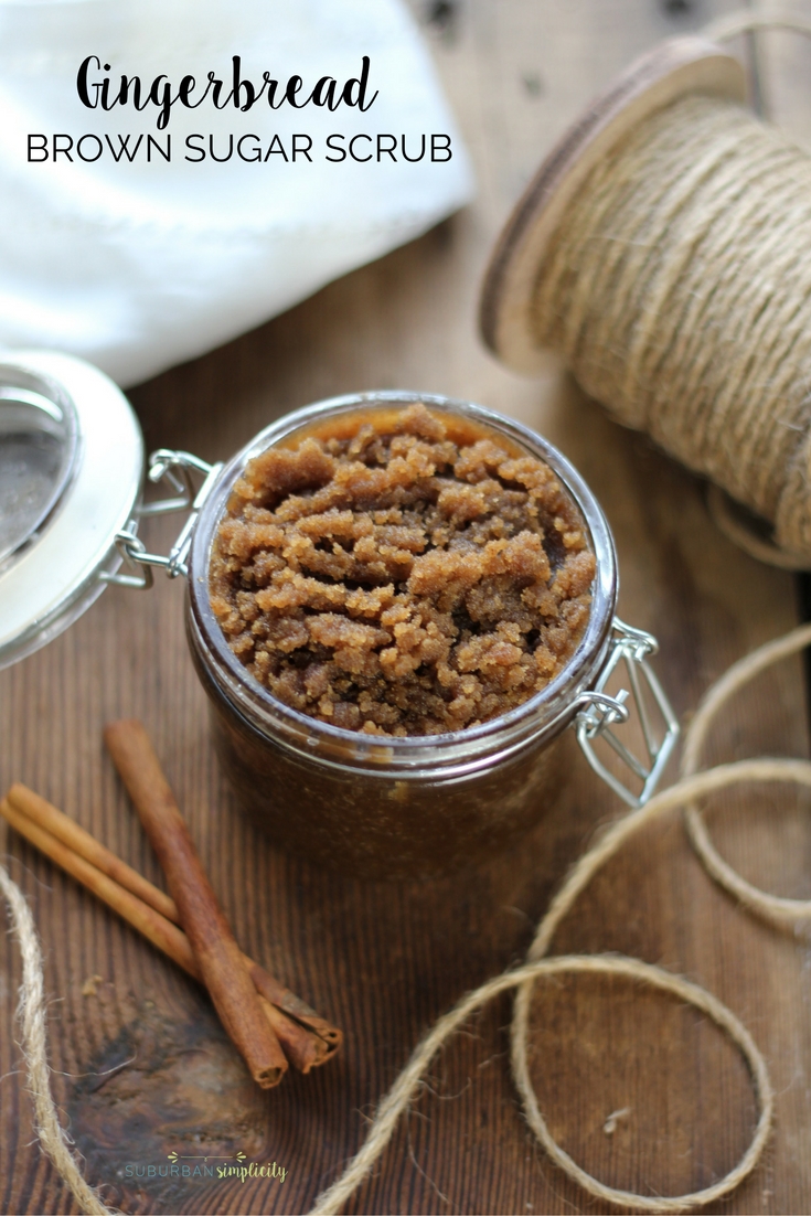 This Gingerbread Brown Sugar Scrub is such a great idea! Easy, economical, and makes the best homemade gifts!