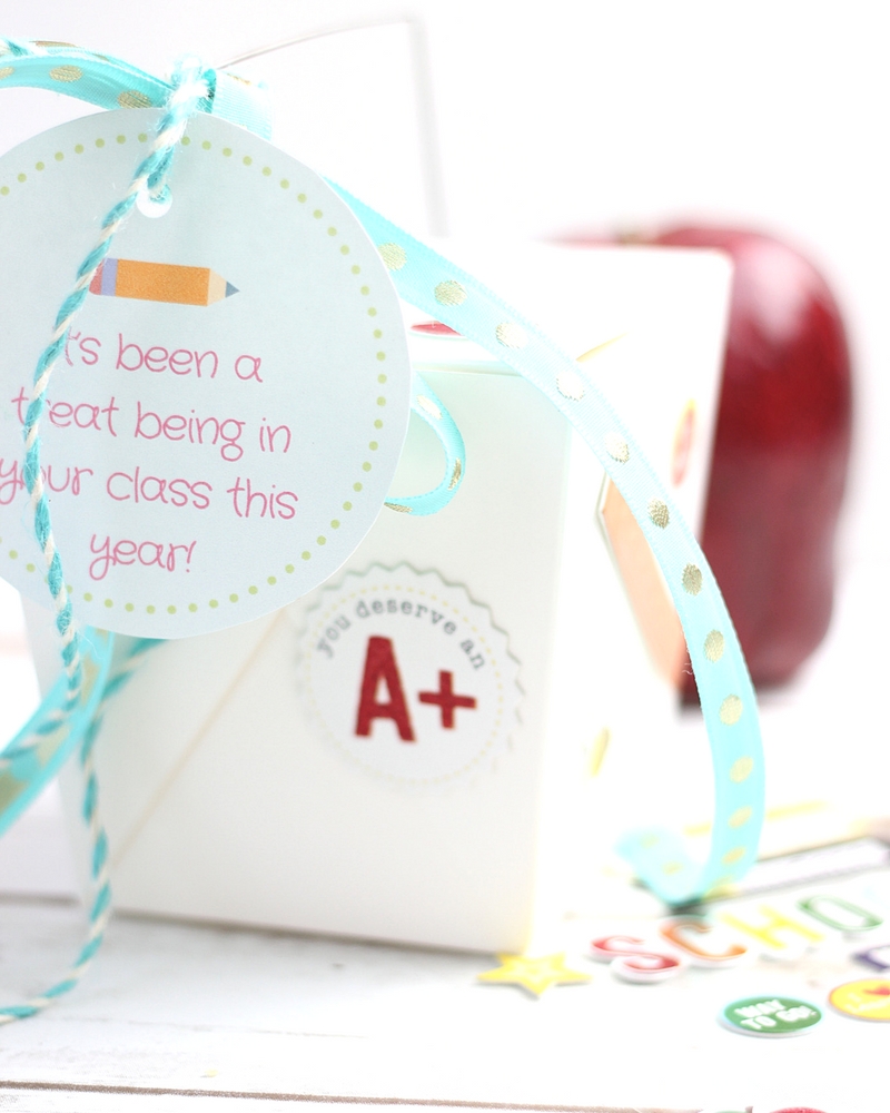 Appreciate teachers with this Saltine Toffee Teacher Appreciation Gift Idea! It's easy to make, but leaves a delicious impression. FREE printable gift tags!