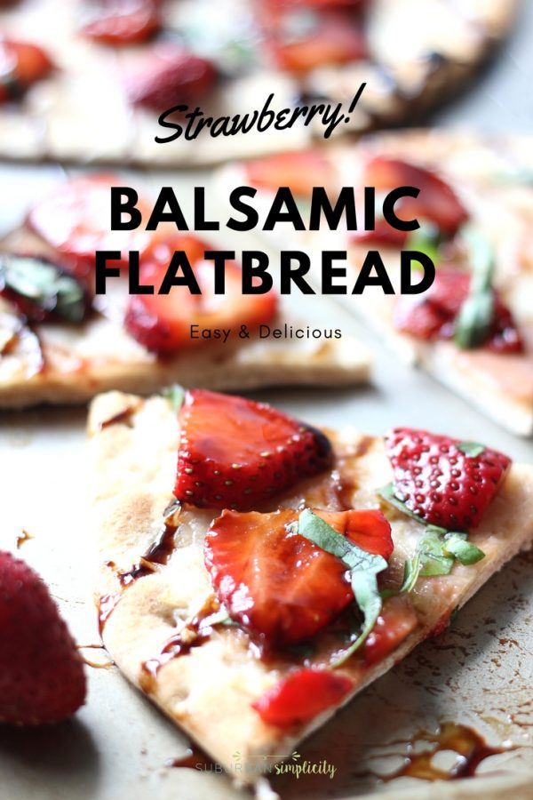 Easy Strawberry Balsamic Flatbread recipe