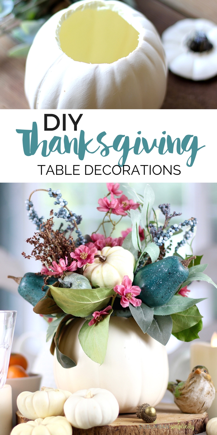 Easy Thanksgiving Table Decorations | DIY Thanksgiving Table Decor