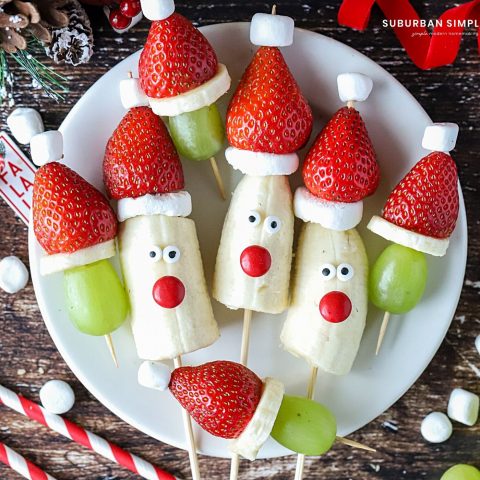 Easy Christmas Fruit Kabobs - Suburban Simplicity