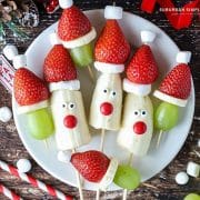 Easy Christmas Fruit Kabobs - Suburban Simplicity