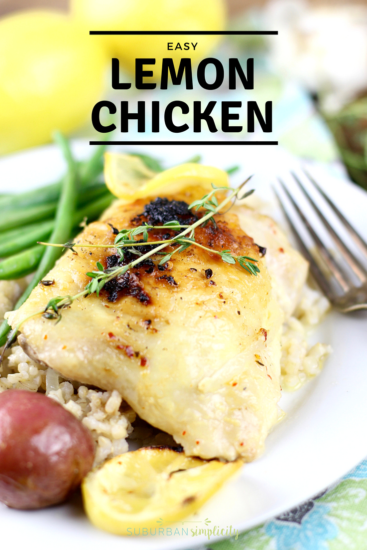 Easy Baked Lemon Chicken Recipe Suburban Simplicity