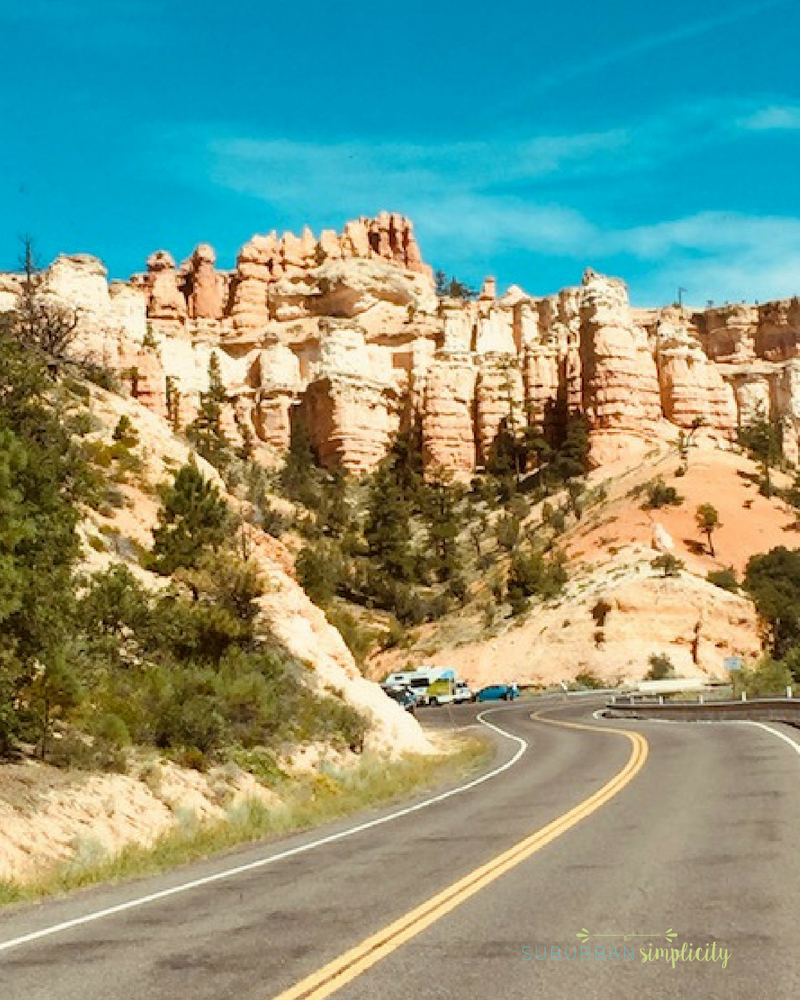 Open road on an RV Trip