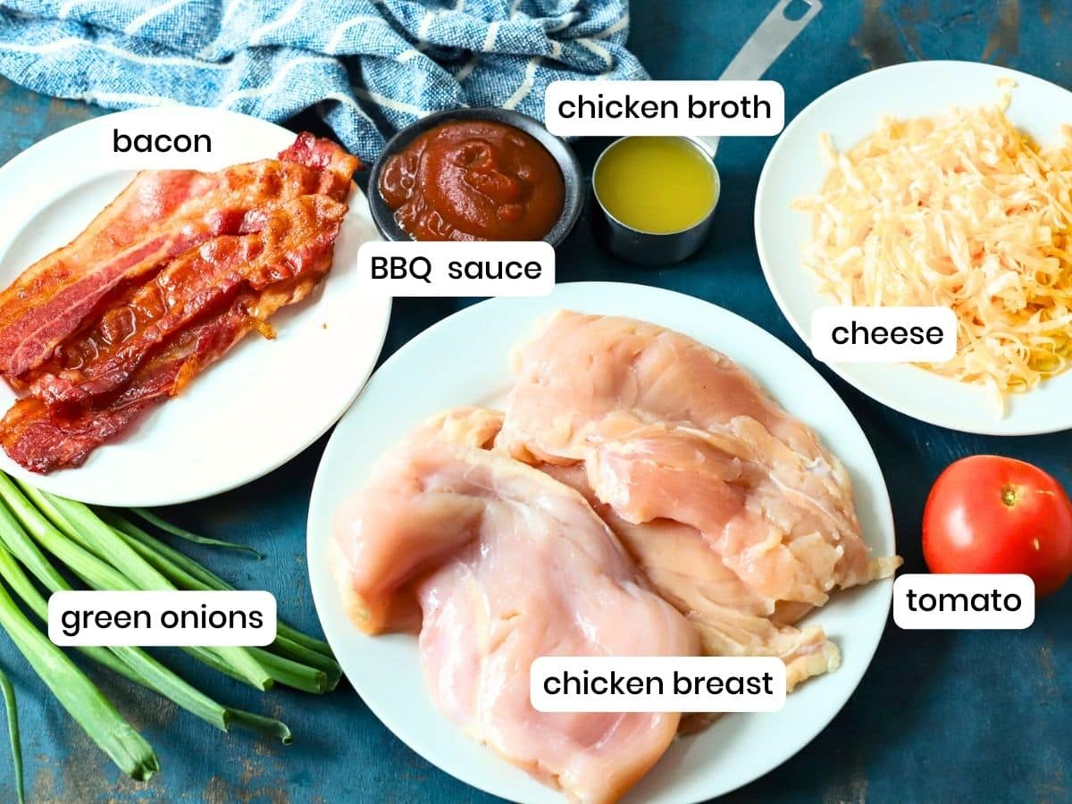 Ingredients to make Monterey Chicken skillet.