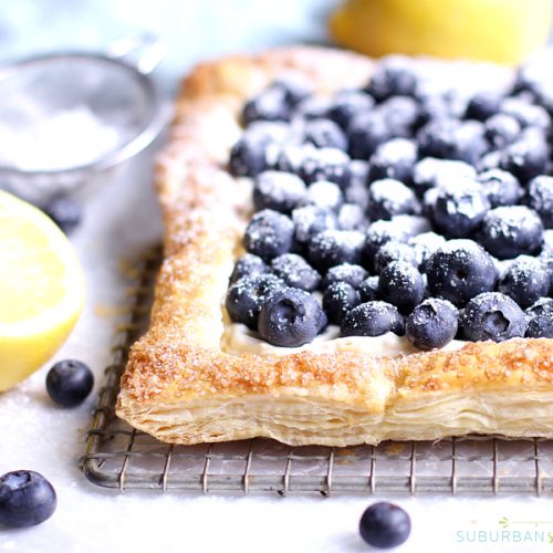 Easy Blueberry Puff Pastry Tarts - Belly Full