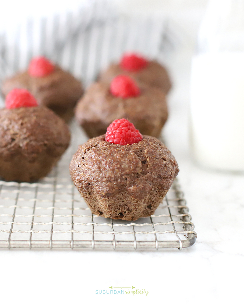 Flaxseed Breakfast Muffins on a cooling rack.