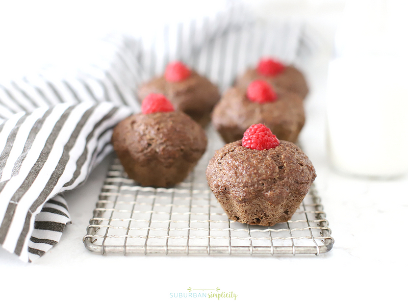 Flaxseed Muffins on a cooling rack on the counter top.