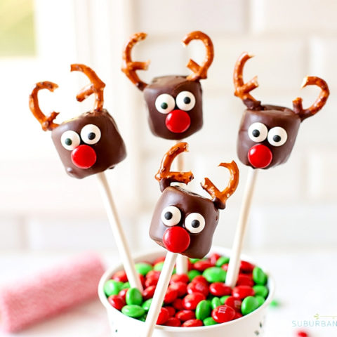 Chocolate Covered Marshmallow Reindeer - Suburban Simplicity