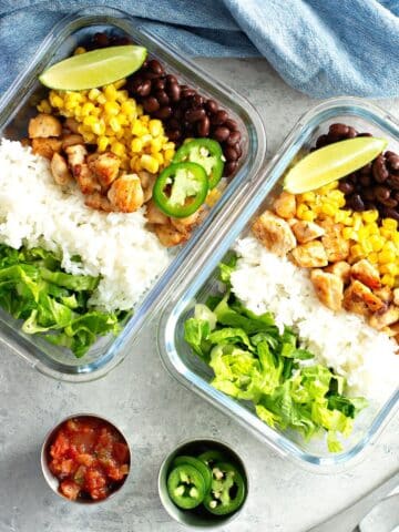 Meal prep containers.