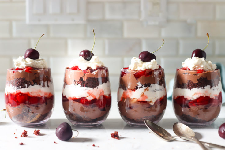 Easy Chocolate Cherry Trifle - Suburban Simplicity