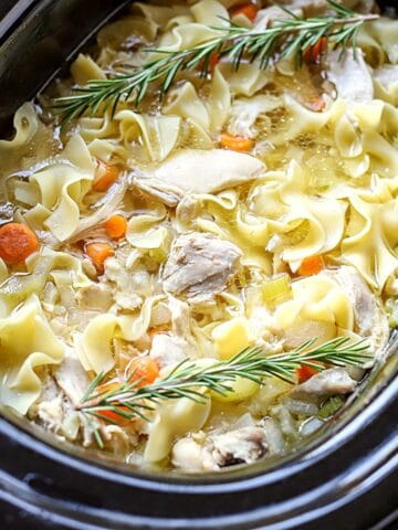 chicken soup in a crock pot