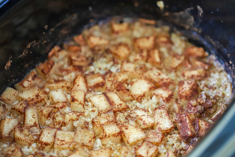 Slow cooker oatmeal when done cooking