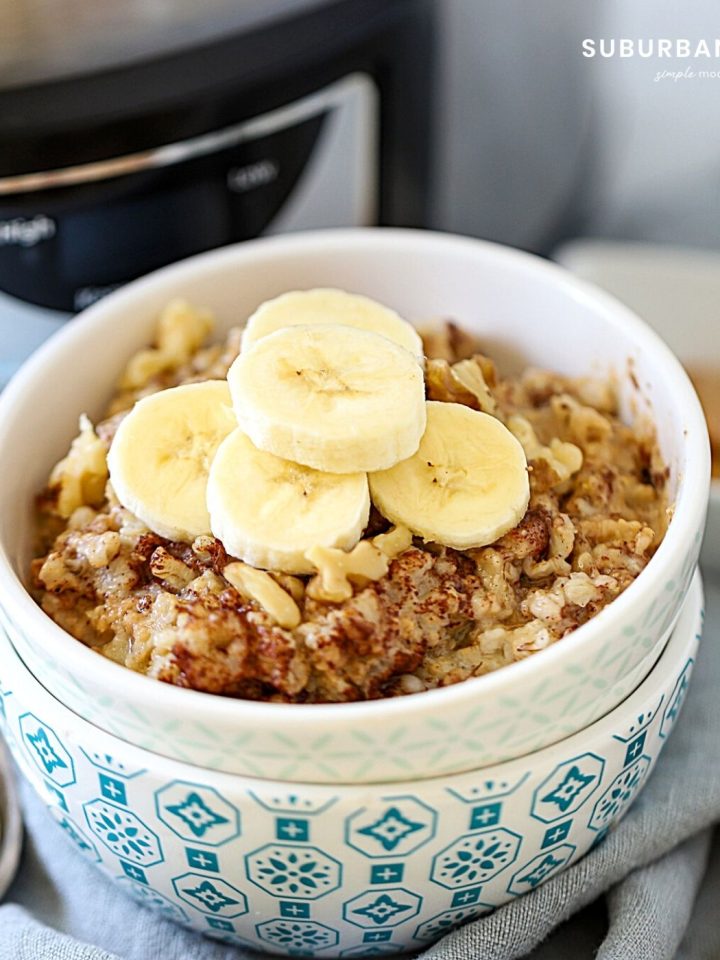 Easy Crock Pot Cinnamon Roll Casserole Suburban Simplicity   Overnight Crock Pot Peanut Butter Oatmeal 720x960 