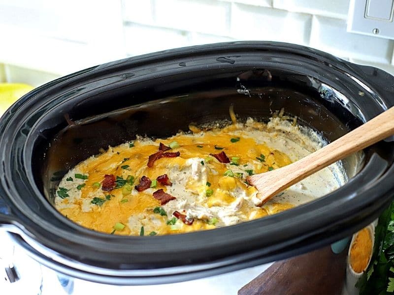 Easy Slow Cooker Crack Chicken Recipe - Suburban Simplicity