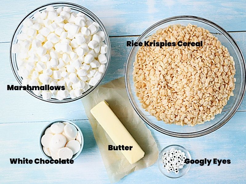 Ingredients for Rice Krispie Mummies