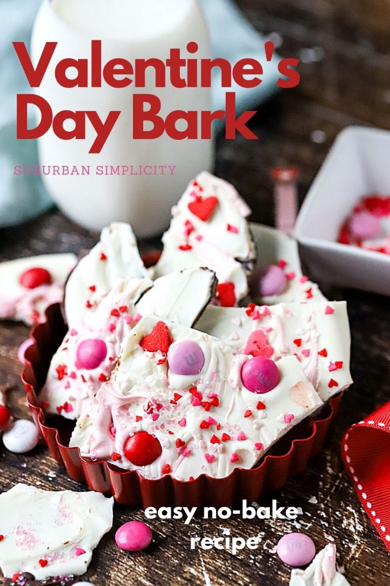 Easy Valentine's Day Chocolate Bark - Suburban Simplicity