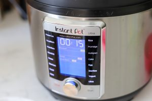 Instant Pot set to 15 minutes