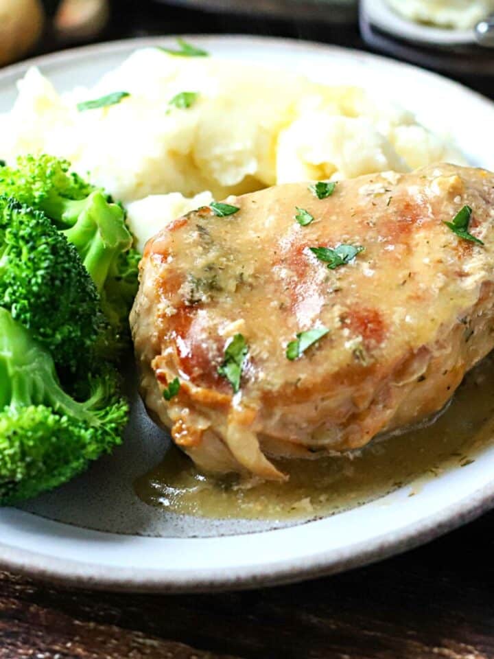 Easy One Pan Pork Chops Recipe With Potatoes - Suburban Simplicity