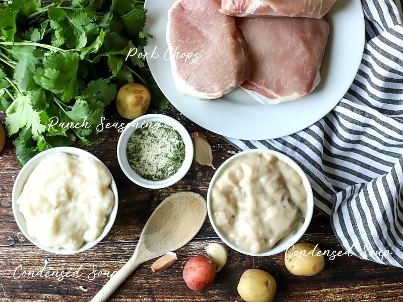 ingredients for ranch pork chops