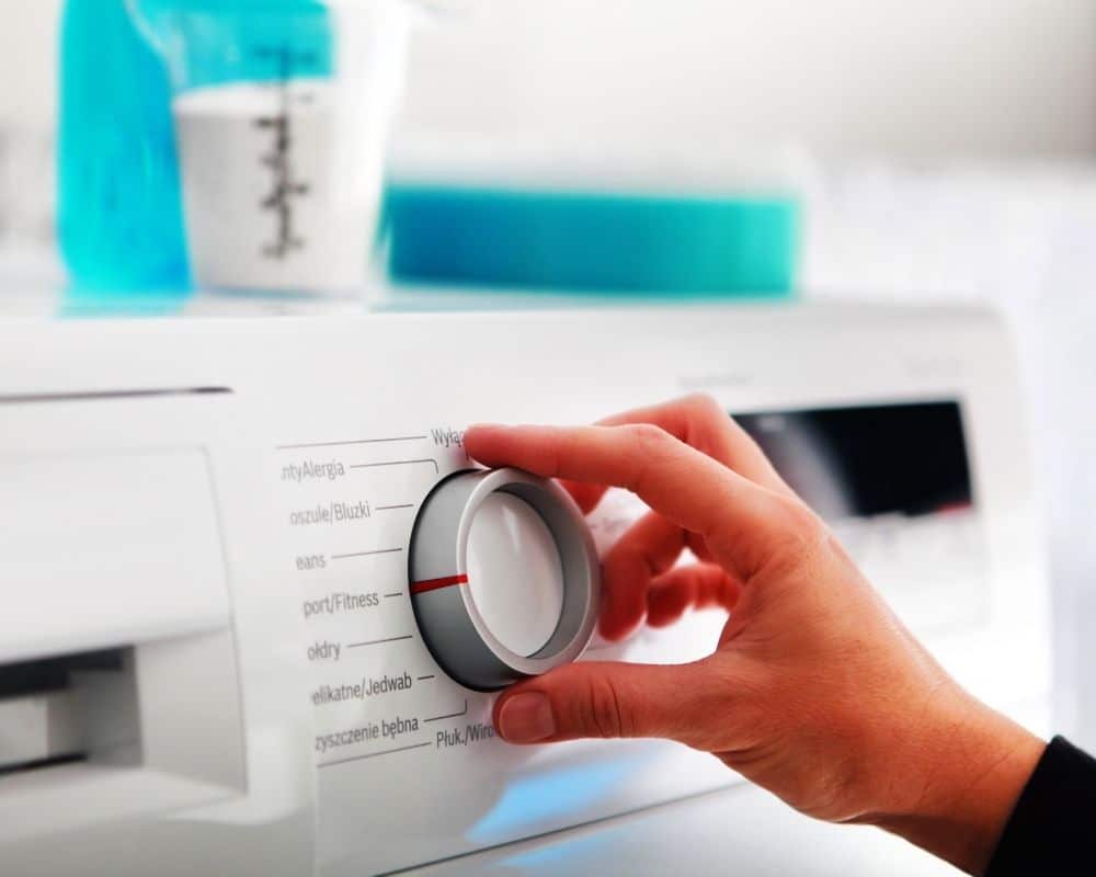 knobs on a washing machine