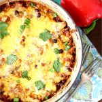 One pot healthy Mexican Chicken and Rice casserole