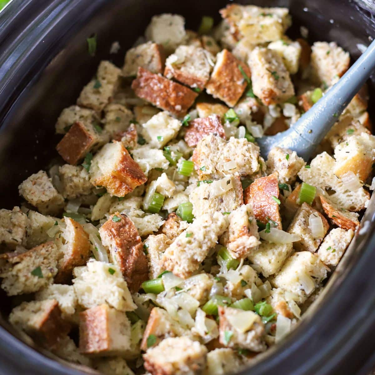 Best Crockpot Stuffing Recipe Suburban Simplicity   Crock Pot Stuffing 1200 × 1200 Px 