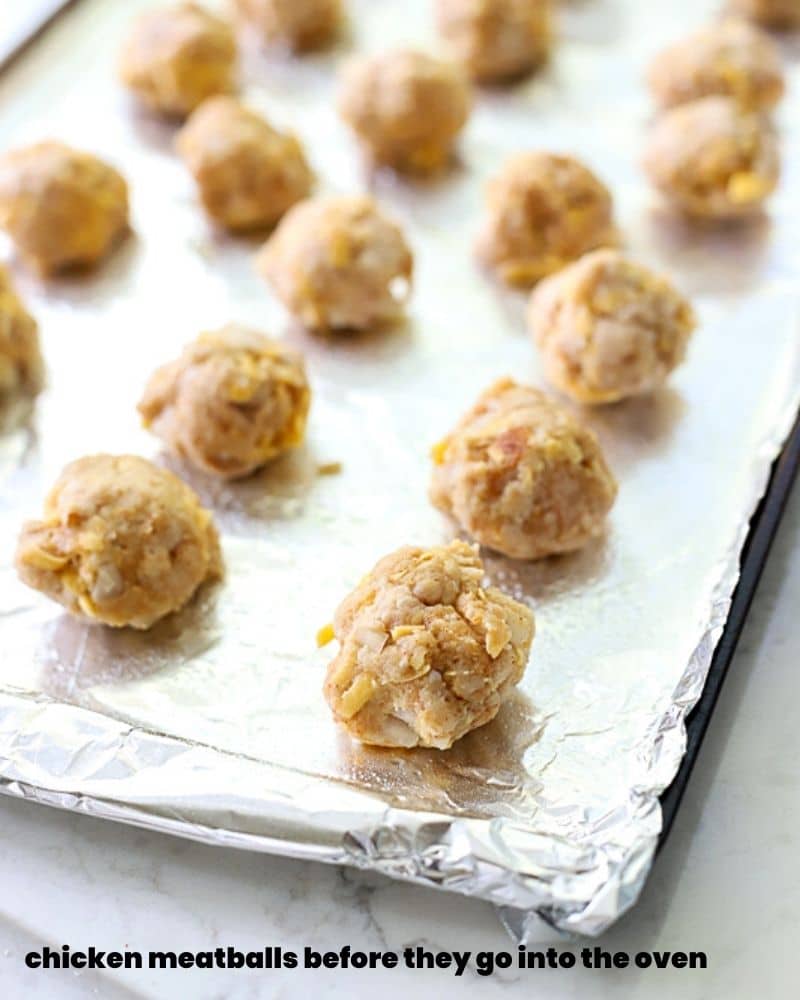 raw chicken meatballs