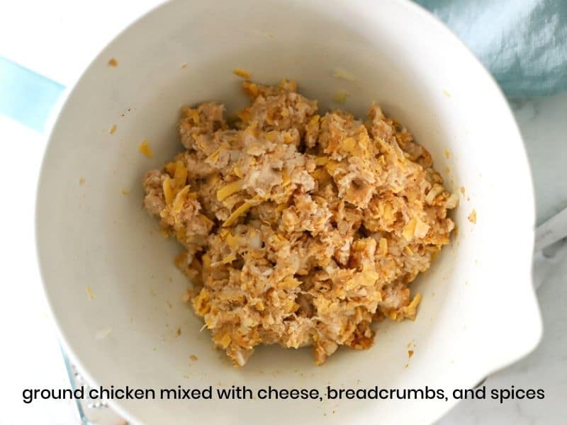 ground chicken in a bowl