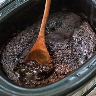 Chocolate Lava Cake in a crock pot