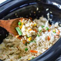 slow cooker chicken and rice