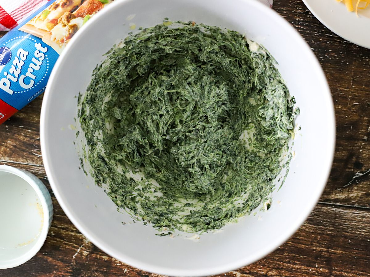 Homemade spinach dip.