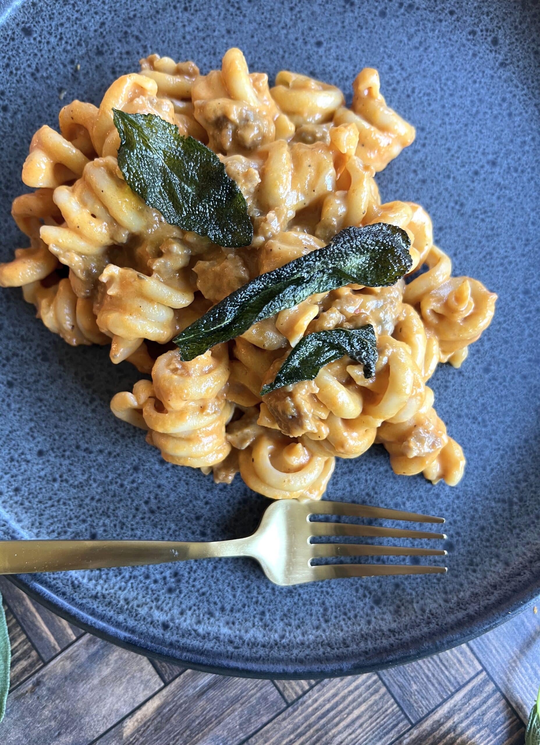 Pumpkin, Sausage, and Sage Pasta