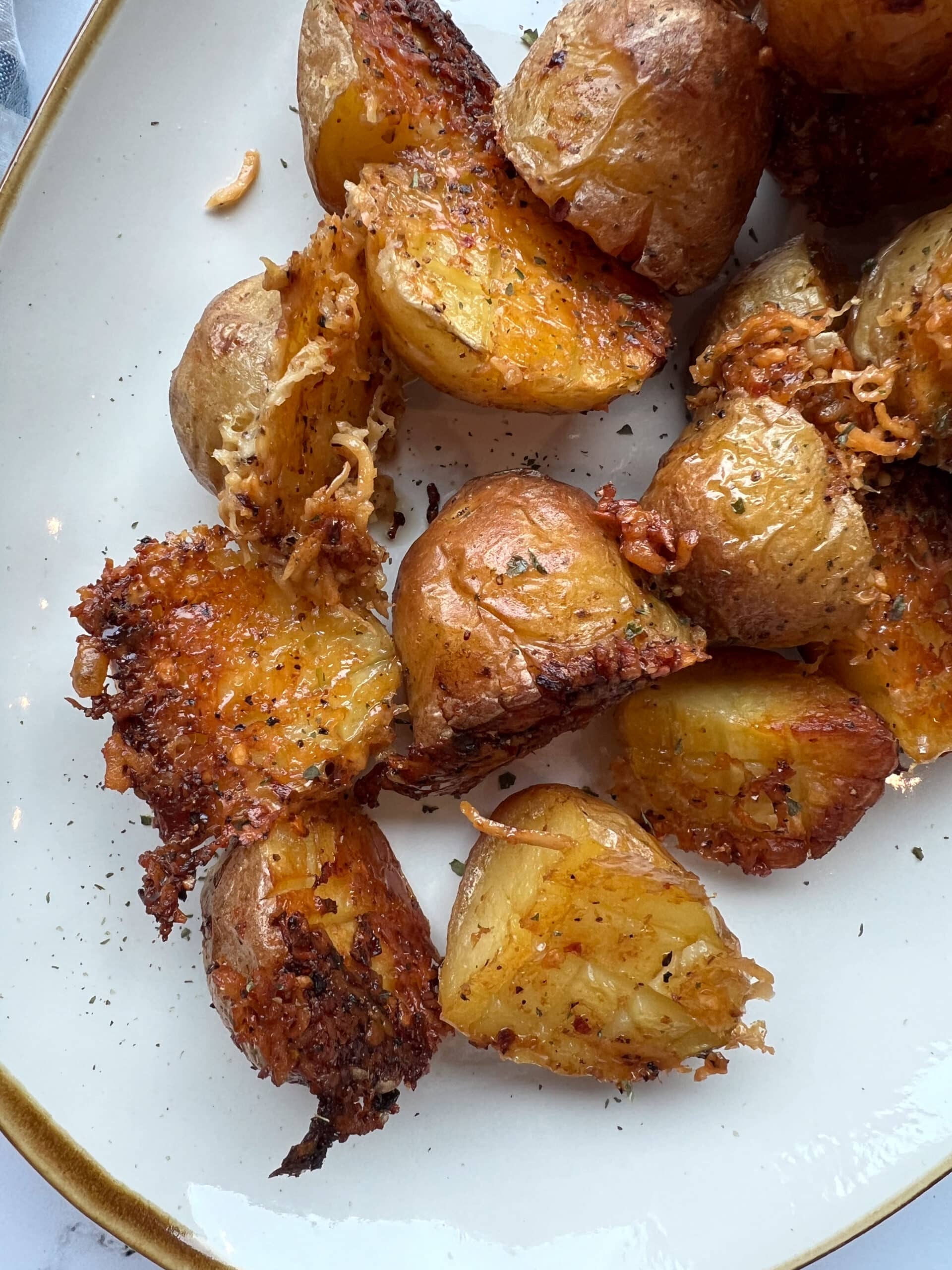 Parmesan Crusted Baby Potatoes