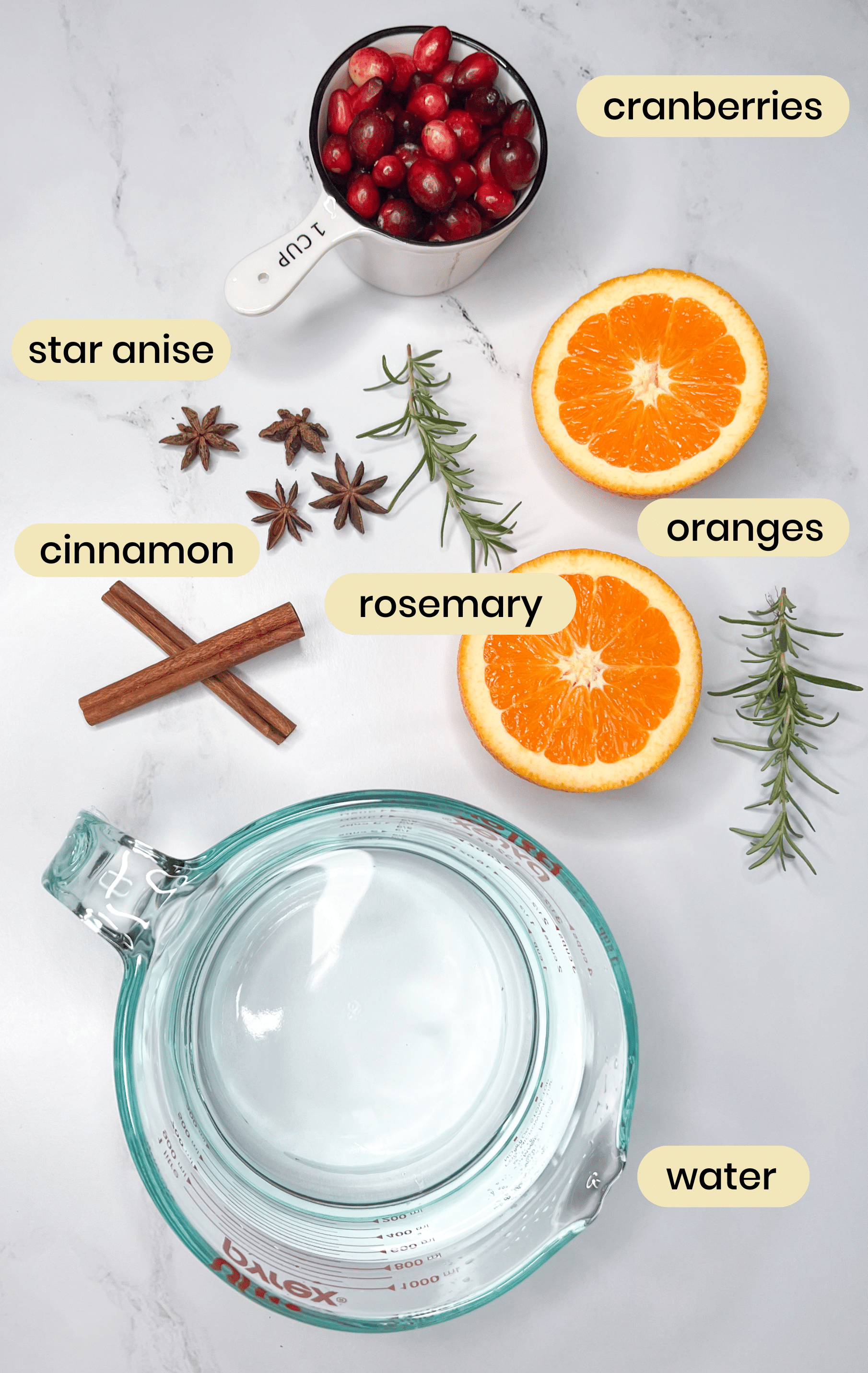 Cozy Autumn Simmer Pot Ingredients