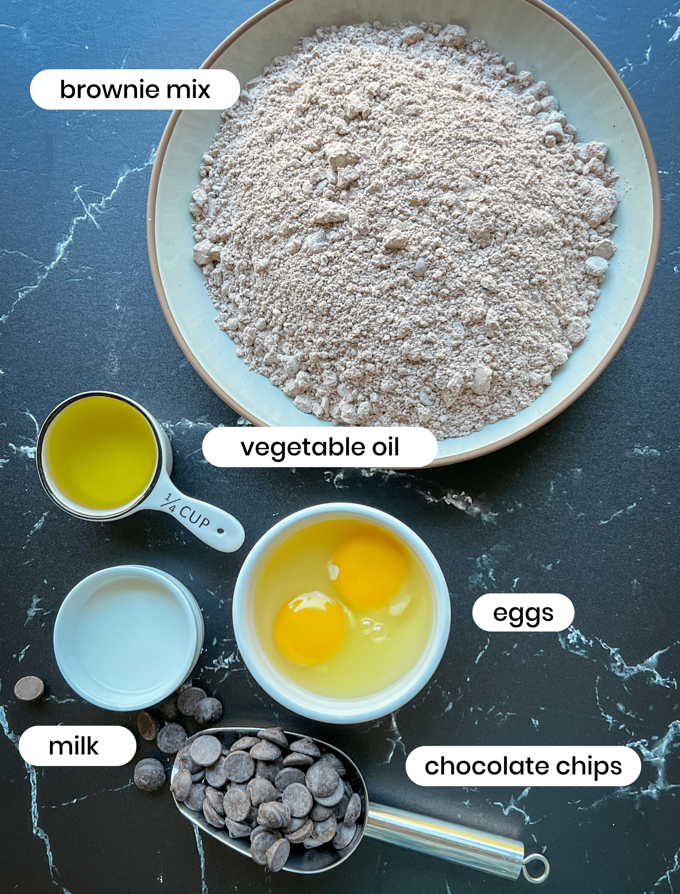 Brownie mix cookie ingredients