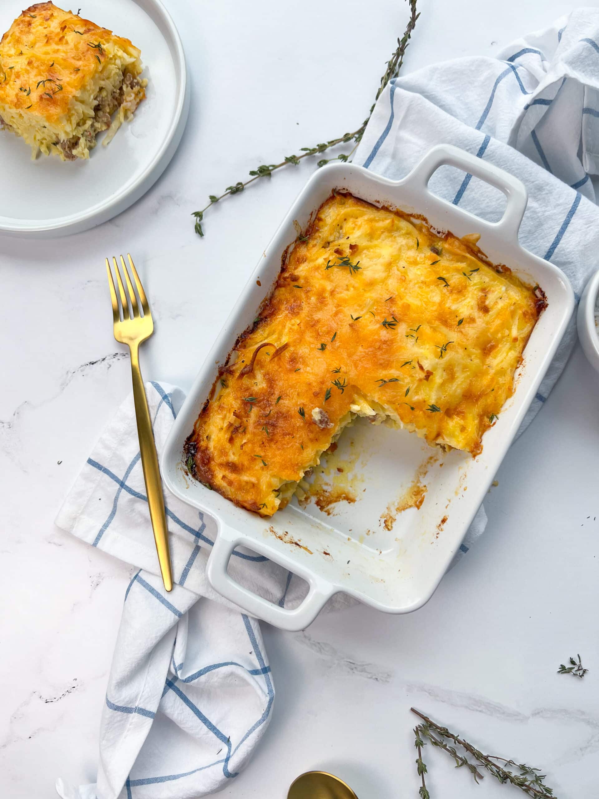 Easy Sausage Hashbrown Casserole