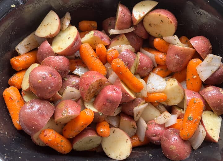 veggies in slow cooker