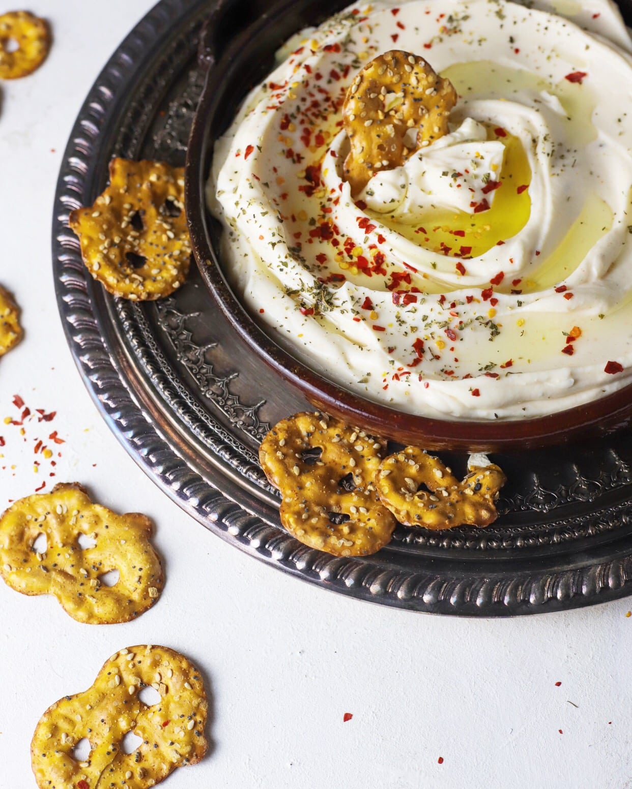 Hot Honey Whipped Ricotta