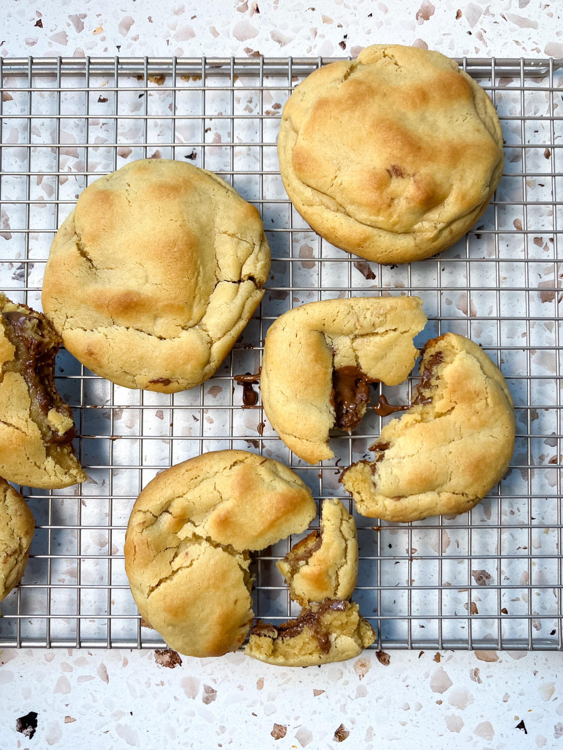 Nutella Stuffed Cookies